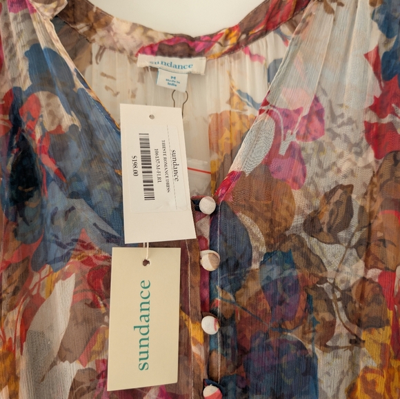 NWT Sundance Silk Trieste Romance Floral Boho Midi Dress Medium - Picture 11 of 16